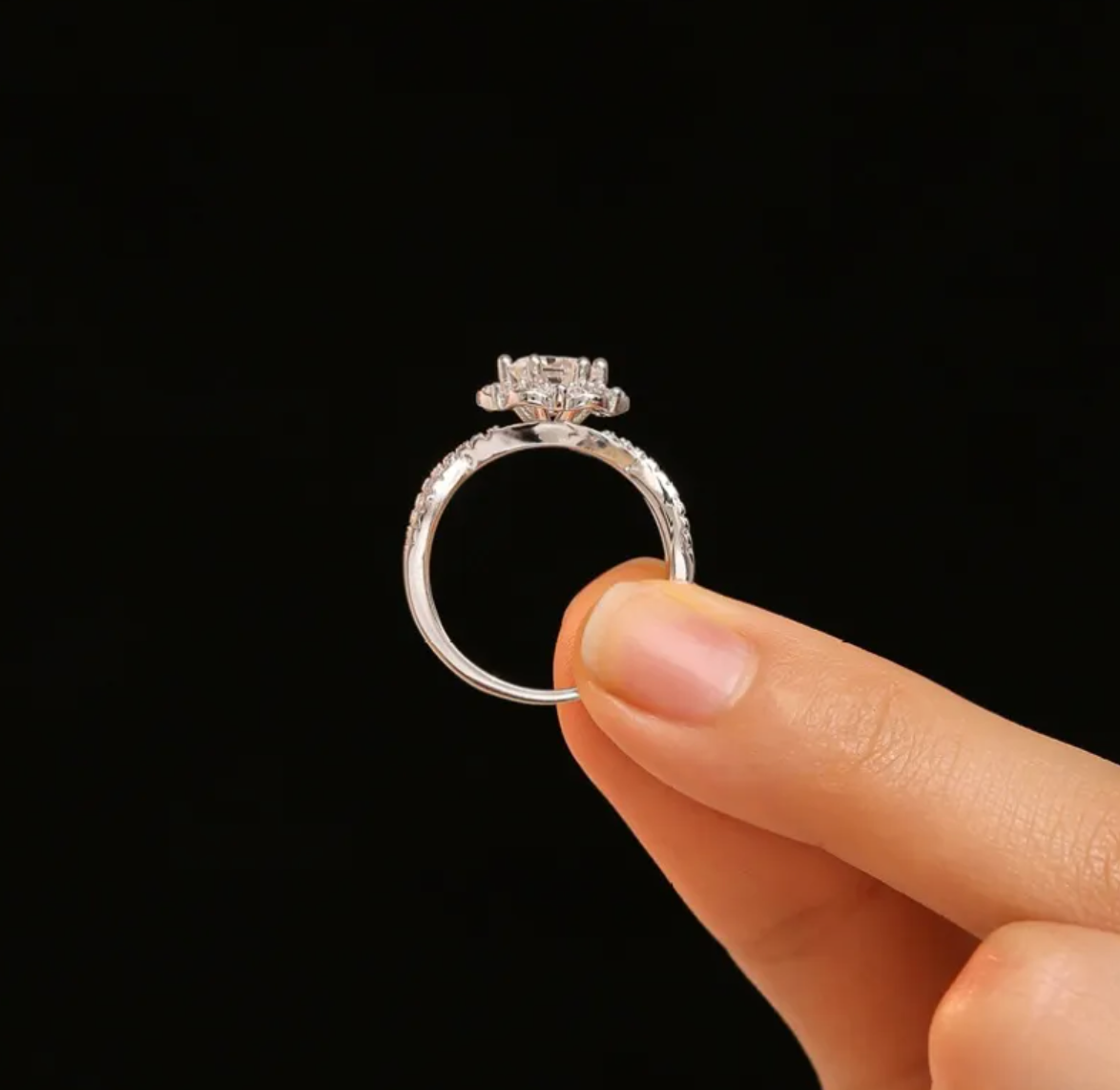 Women's Adjustable Diamond Ring