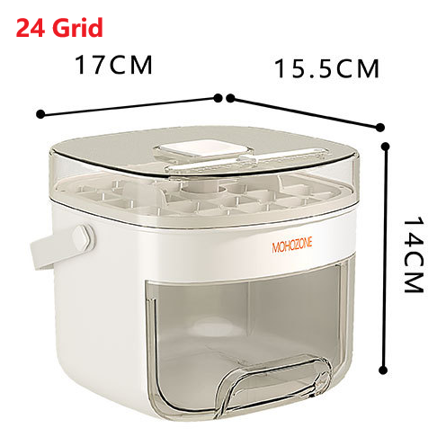 Press-type Convenient Outdoor Portable Ice Tray Large Capacity Ice Bucket 48 Large Ice Maker Food Grade Plastic Storage Tray Essential Kitchen Gadget