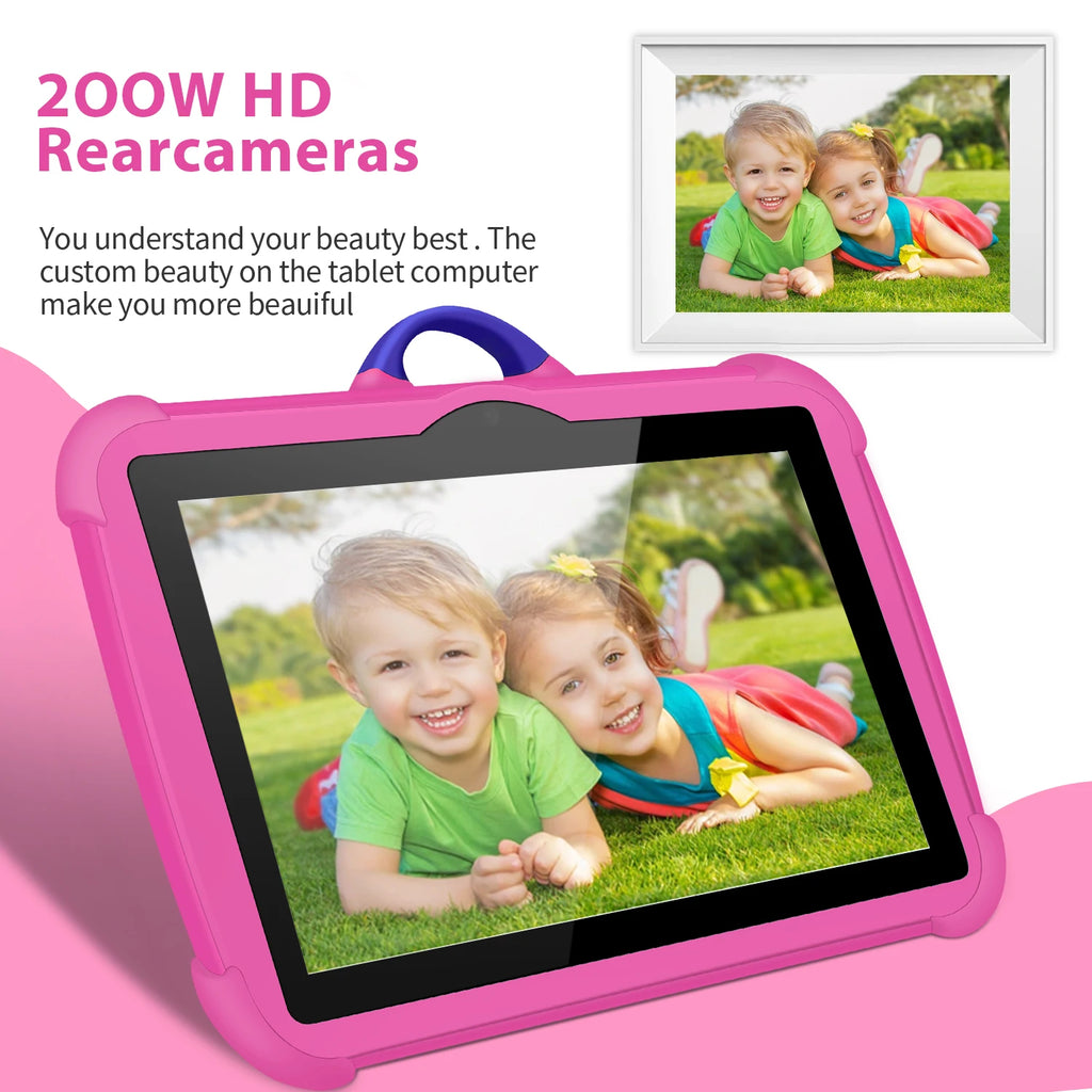 New 7 Inch Tablets 5G WiFi Pad Android 13 Quad Core 4GB RAM 64GB ROM Bluetooth Google Learning Education Kids Tablet PC 4000mAh