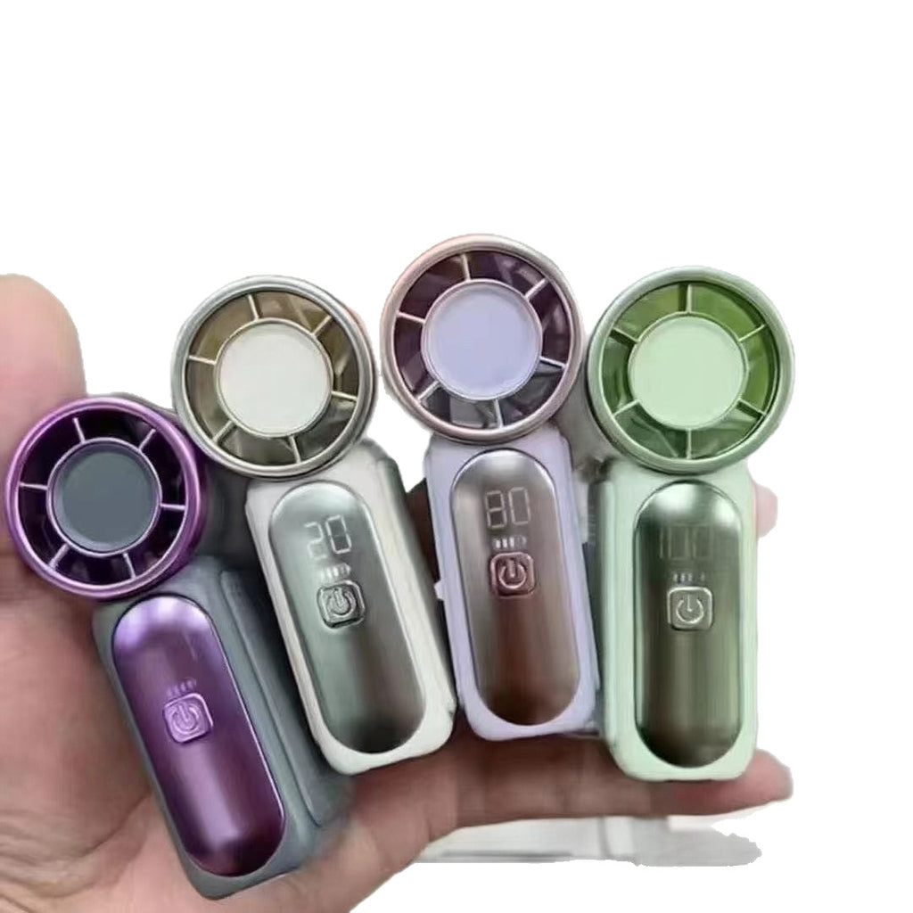 Mini USB Handheld Fan with Digital Display