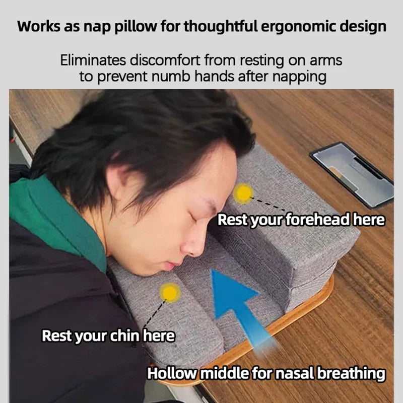 Mumucc Multifunctional Lapdesk With Adjustable Height For Laptops, Tablets,Mobiles,With Cushion And 30CM Slot,Office Nap Pillows