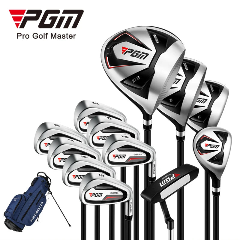 PGM MTG051 Beginner Right Handed Portable Complete Golf Set with Rubber Grip and Golf Accessories