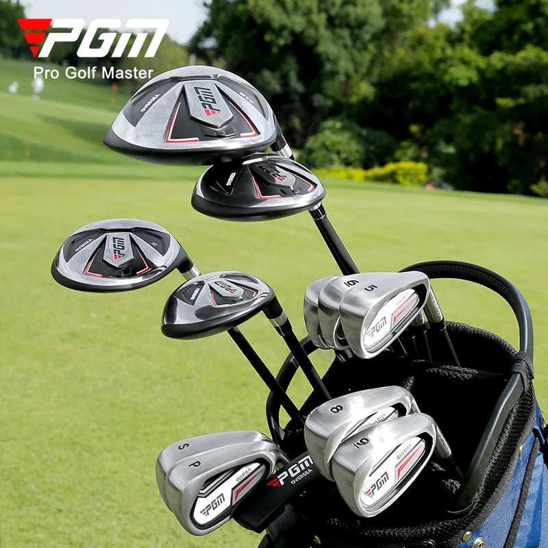 PGM MTG051 Beginner Right Handed Portable Complete Golf Set with Rubber Grip and Golf Accessories