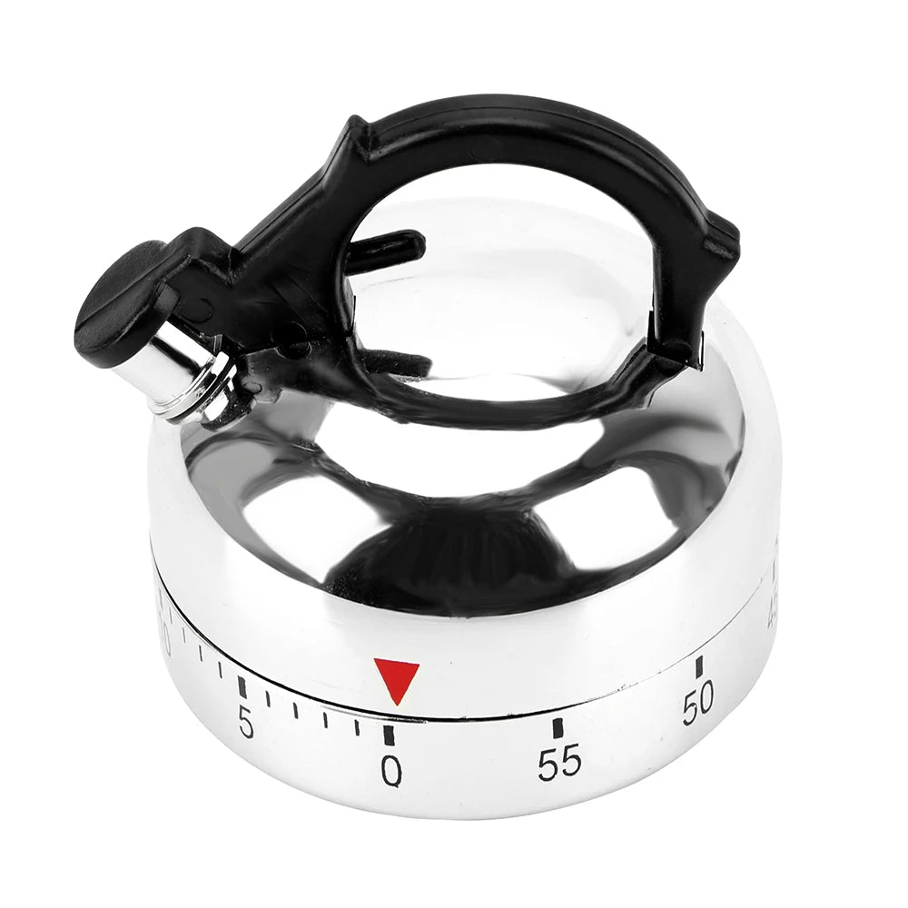 Kitchen Tool Gadgets 60 Minutes Kitchen Timer Kettle Shape Mechanical Timer Countdown Alarm Reminder Cooking Reminders Tools
