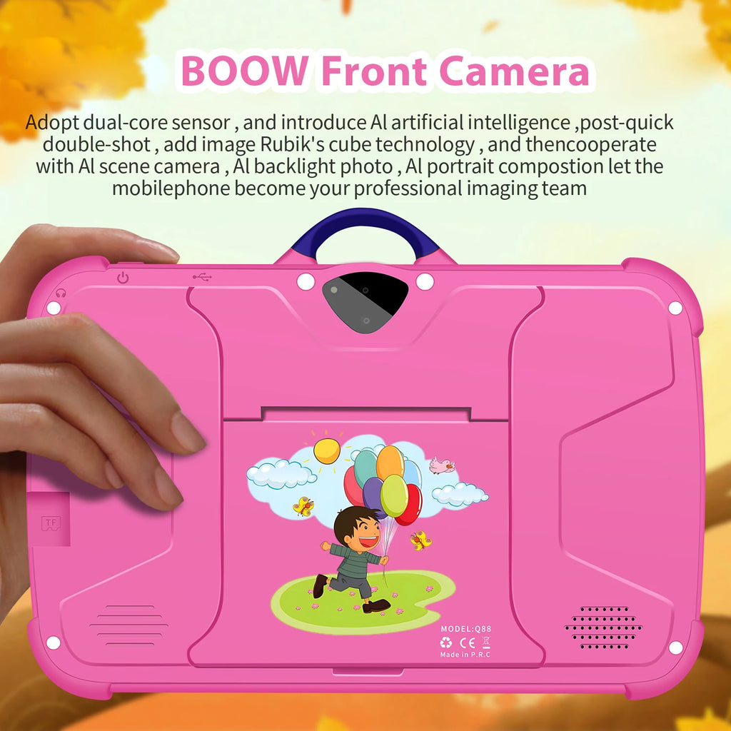 New 7 Inch Tablets 5G WiFi Pad Android 13 Quad Core 4GB RAM 64GB ROM Bluetooth Google Learning Education Kids Tablet PC 4000mAh