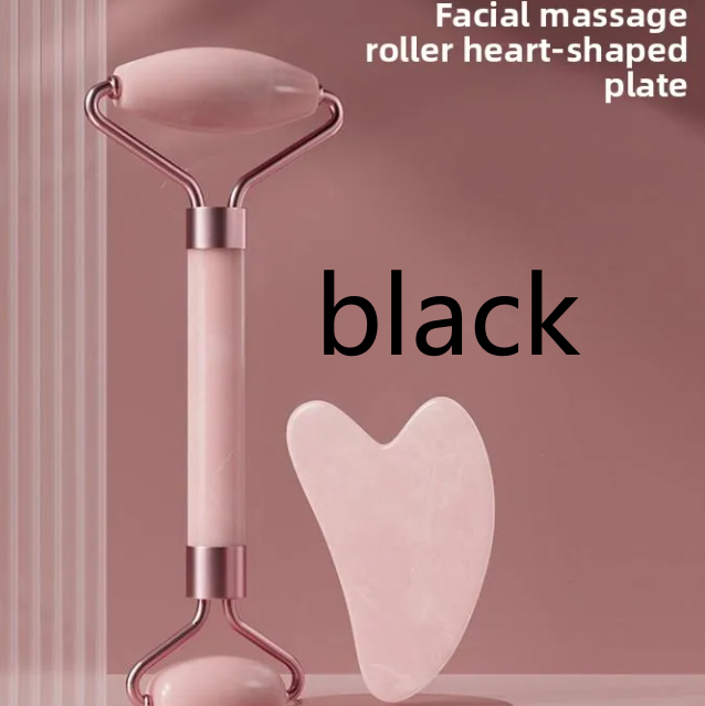 Rose Quartz Roller Massager Set Non-Jade Facial Roller Massager