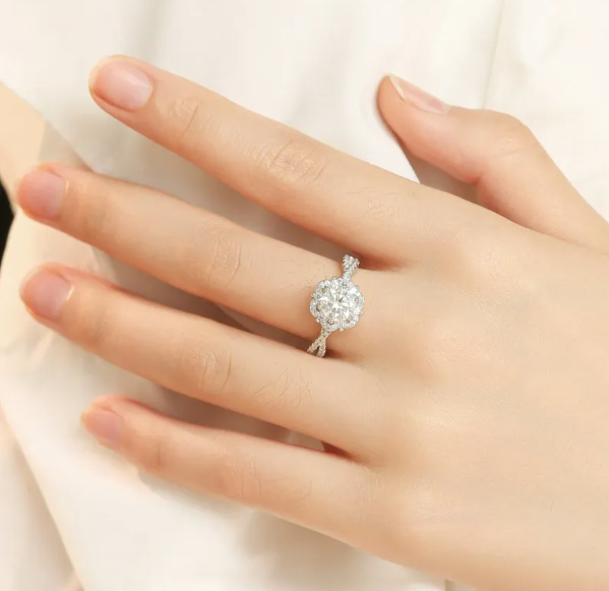 Women's Adjustable Diamond Ring