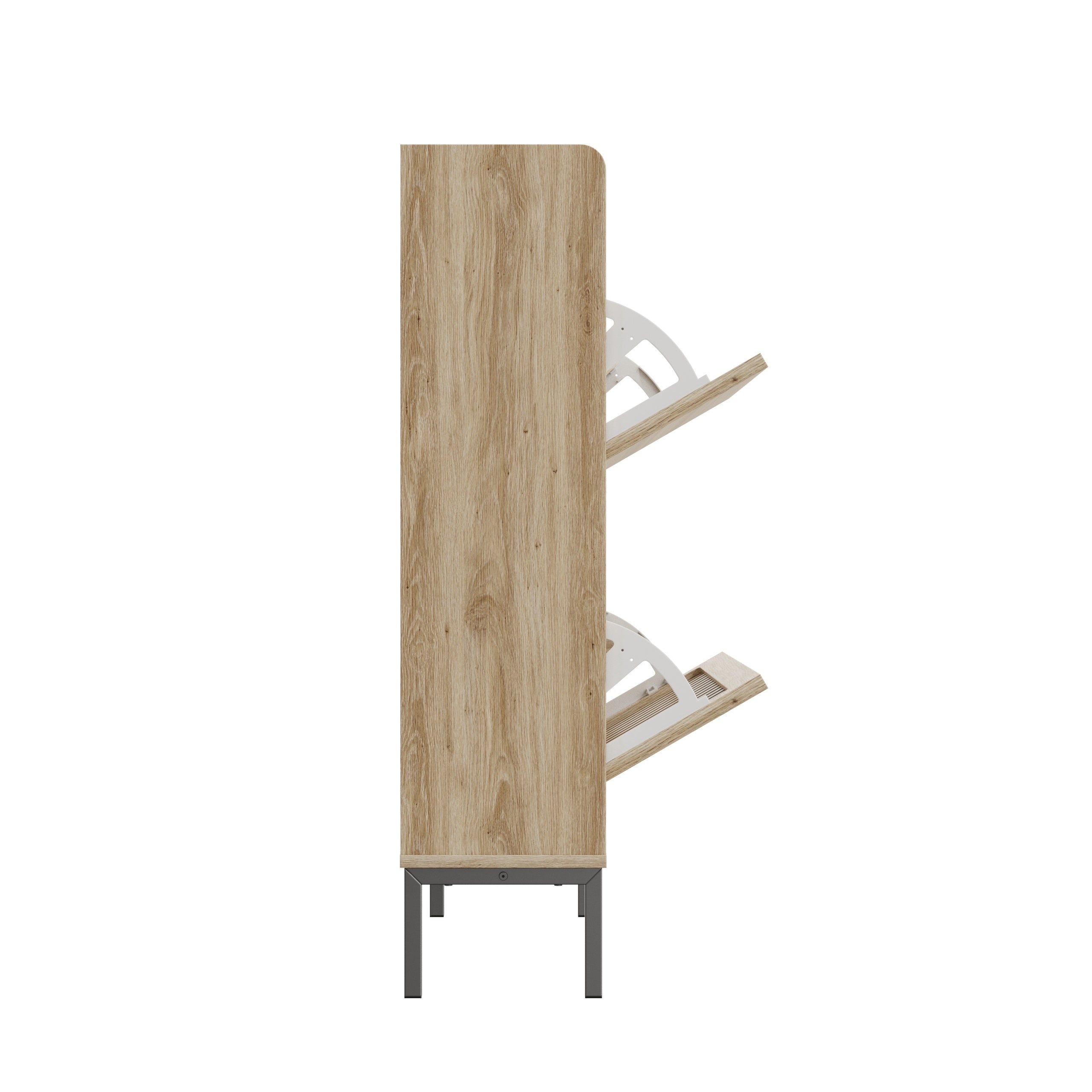 2 Flip Shoe Cabinet,Multi-layer Shoe Rack,Modern Minimalist,storage Cabinet, For Entryway